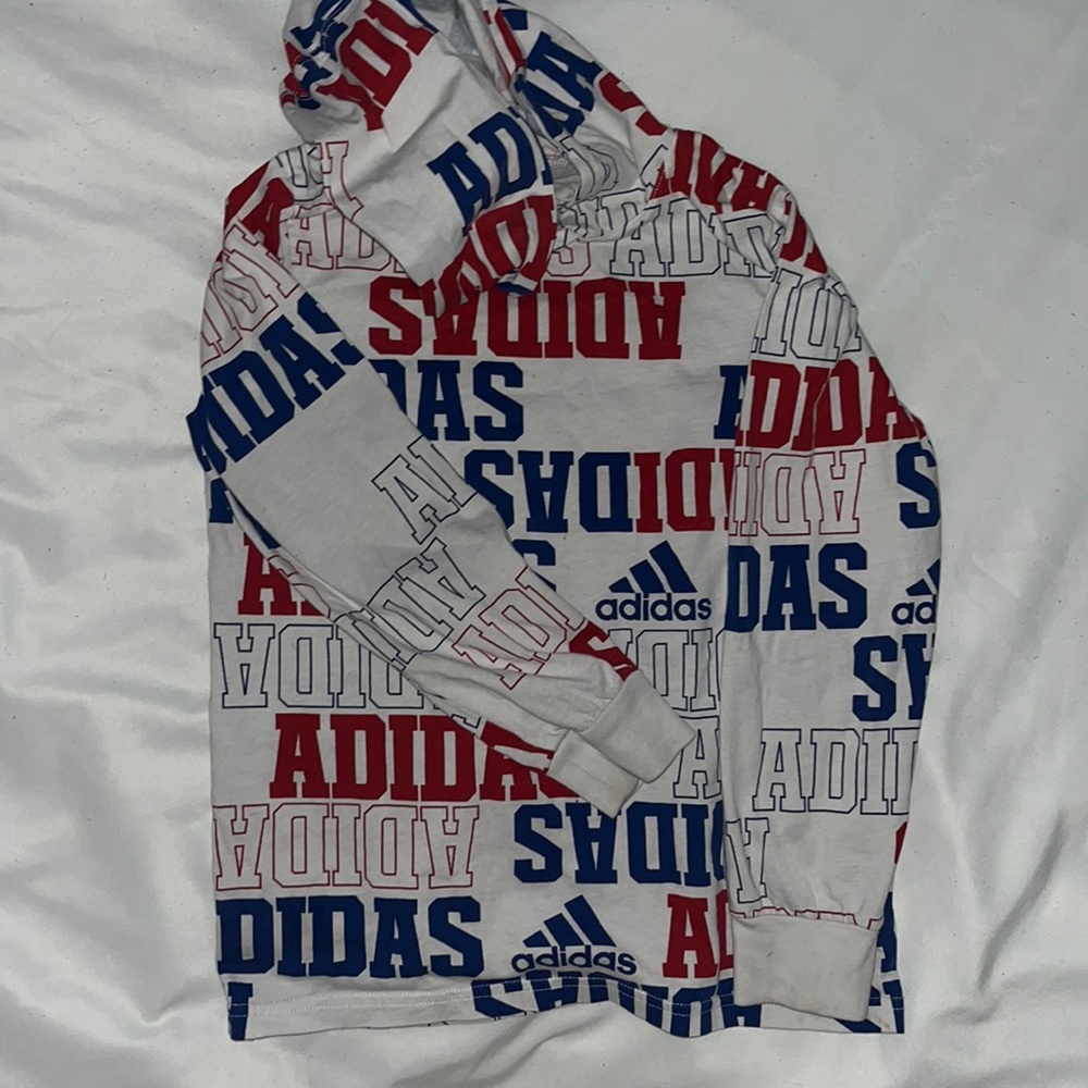 Adidas long sleeve with a hood